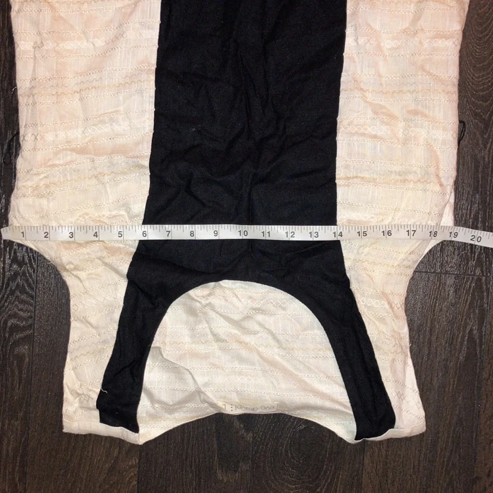 Eve Gravel Elegant Black and Cream Dress - Picture 12 of 12
